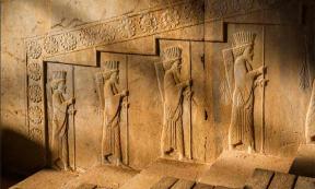 Relief sculpture of the subject people of the Achaemenian Empire in Apadana Palace, Persepolis, Iran. Source: Mohammad Nouri/ Adobe Stock