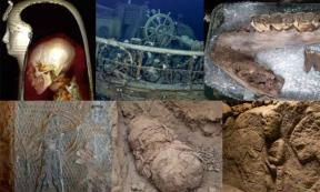 Montage of images of the finds throughout the article          Source: As cited in the article.