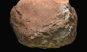 Stone slab with engravings on its surface found in Marbella, Spain