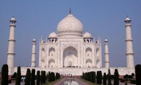 The beautiful monument, Taj Mahal. 