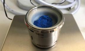 Egyptian blue pigment: the researchers obtained the nanosheets from this powder. (University of Göttingen