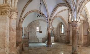The Cenacle, of Hall of the Last Supper, built by the Crusaders on Mount Zion in 1099. 