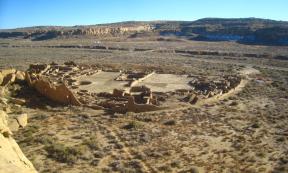 Pueblo Bonito in Chaco Canyon National Historical Park in NW New Mexico.