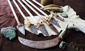 Copper tools from the Old Copper Culture of the Great Lakes region.		Source: Michelle Bebber / Kent State University Eren Laboratory