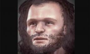 Forensic facial reconstruction of a Cro-Magnon man.  Source: Cicero Moraes/CC BY-SA 4.0