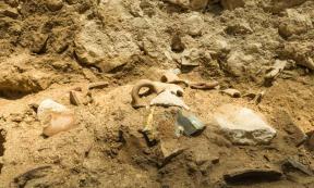 Remains of shattered artifacts found in Jerusalem caused by earthquake mentioned in the Bible. Source: Eliyahu Yanai / City of David