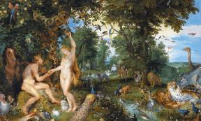 Jan Brueghel the Elder and Peter Paul Rubens (1615): ‘The Garden of Eden with the Fall of Man,’ in Mauritshuis, The Hague.