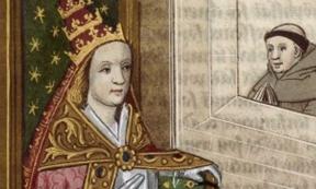 La Papesse Jeanne’ (Pope Joan), the purported female Pope (Bibliotheque Nationale de France.)