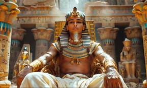 AI portrait of an ancient Egyptian pharaoh king. Source: Andrea Raffin/Adobe Stock