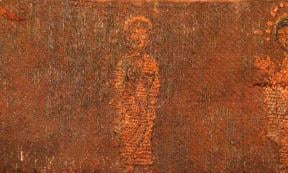 In Medieval burial ground, a rare embroidered Deisis depicting Jesus Christ was discovered. Source: Institute of Archaeology of the Russian Academy of Sciences