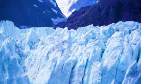 Top Of The Glacial ice wall.		Source: Ramunas / Adobe Stock