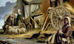 Painting by Louis Le Nain from book cover of Death Control in the West 1500–1800: Sex Ratios at Baptism in Italy, France and England, by Gregory Hanlo.	Source: Taylor & Francis