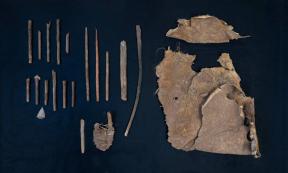 The 6,500-year-old hunting kit, found in the west Texas cave.