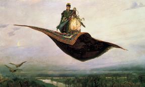 A 19th century painting of a magic carpet by Viktor Vasnetsov.