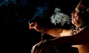 Marijuana and other plants have been used for medicinal, spiritual, and recreational purposes since time immemorial. The pictured Amazonian shaman uses ayahuasca ritualistically. Source: Ammit / Adobe Stock