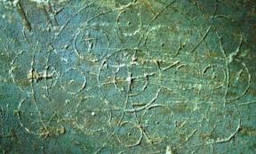 Circles are also very common and in many cases were made to ward off evil. Source: Lincolnshire Medieval Graffiti Project