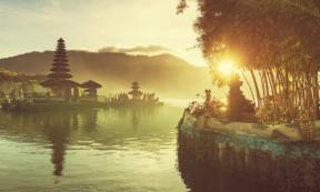 Peaceful ancient temple site in Bali.