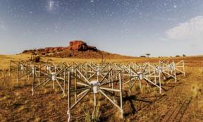 Tile 107, or “the Outlier” as it is known, is one of 256 tiles of the Murchison Widefield Array observatory located 1.5km from the core of the telescope that detected the radio wave.	Source: ICRAR