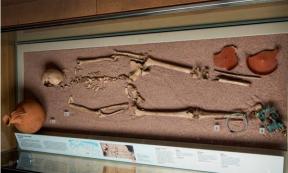 The remains of the woman with male DNA contained grave goods that make researchers think she had high status in her community. (Photo by Museum of London)