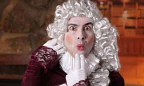 Baroque man looking very surprised at royal scandals. Source: ajr_images/Adobe Stock