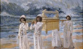‘The Ark Passes Over the Jordan,’ painting by James Tissot, c. 1896–1902. 