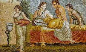 A Roman love scene. Mosaic found in Centocelle (1st century AD).	Source: Kunsthistorisches Museum/CC BY-SA 2.5 