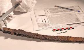 The unique sword found in Valencia in 1994 dates back 1,000 years.	Source: SERVICI D’ARQUEOLOGIA DE L’AJUNTAMENT DE VALÈNCIA SIAM