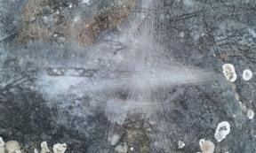 The vandalism caused to 3000-year-old rock carvings in Pangaion Hills.	Source: 	Greece High Definition