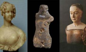 Queen Adelaide wax bust from 1830. Ancient wax sculpture. Funeral effigy. Source: Timothy Millett/CC BY-SA 4.0, © Trustees of the British Museum /CC BY-NC-SA 4.0, Public Domain