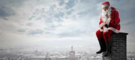 A sad Santa sat on a chimney, lamenting the banning of Christmas. Source: Olly / Adobe Stock