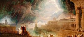 Seventh Plague of Egypt (1823) by John Martin, a painting of the Old Testament bible story. Source: Public domain