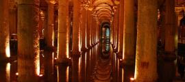 Part of the Basilica Cistern, near the Hagia Sophia.