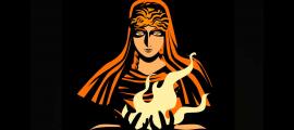 Hestia, the Greek goddess of the hearth and home, holding the flame of life. Source: matiasdelcarmine / Adobe Stock