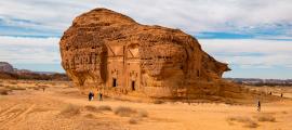 Mada'in Saleh (Al-Ḥijr & Hegra) archaeological site near Al Ula, Saudi Arabia. Source: hyserb/Adobe Stock