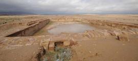 The Nabateans built this reservoir at the Nabataean city of ancient Hawara, modern Humayma or “Humeima”. Source: Larry W. Mays