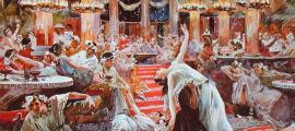 A banquet in Nero’s palace, by Ulpiano Checa y Sanz. Source: Public domain
