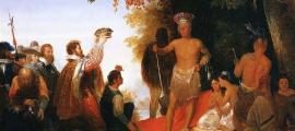 The Coronation of Powhatan’ (circa 1835) by John Cadsby Chapman
