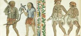 Representations in the Boxer Codex of two of the ethnic groups of people living in the Pre-Colonial Philippines - A Zambal Couple (Public Domain) and Pintados of the Visayas (Leyte or Samar). (Public Domain)