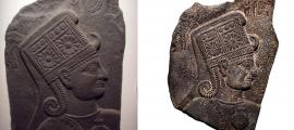 Queen Kubaba relief in the form of a goddess. Source: Left; Public Domain Right; CC BY-SA 2.0 FR