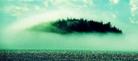 Strange Island in Fog 