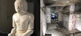 Statue of Kaires found in a freshly discovered tomb in Egypt. 