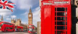London symbols of British culture with Big Ben, a double-decker bus and Red Phone Booths. Source: Tomas Marek/ Adobe Stock