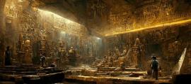 Representational image of a fake Egyptian tomb interior. Source: Amith / Adobe Stock 