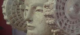 Detail, the face of the Lady of Elche. Source: Public Domain