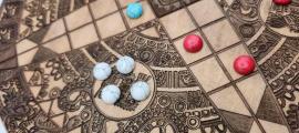The ancient Mesoamerican board game ‘Patolli’ board from Ancient Origins. Source: Ancient Origins
