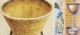 Images of the Ancient water clock, the Egyptian Clepsydra. Source: Left; Archivist/Adobe Stock, Right; Egypt Museum