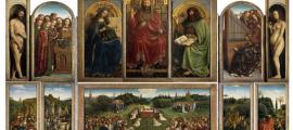 The twelve interior panels of Jan van Eyck’s Ghent Altarpiece
