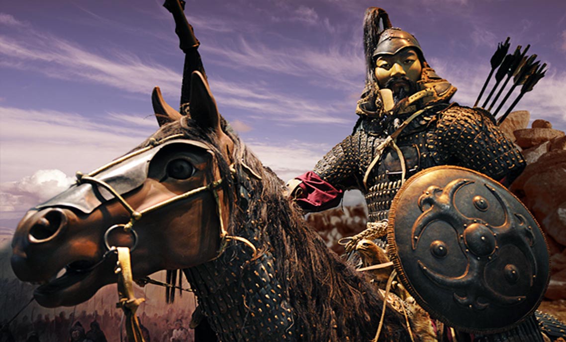 A Mongolian Cavalry recreation, from Genghis Khan: The Exhibition 