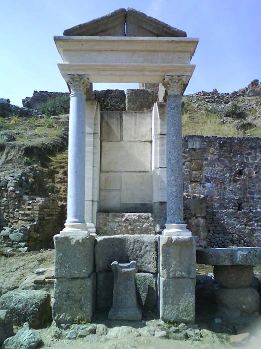 A temple to Mercury at Munigua