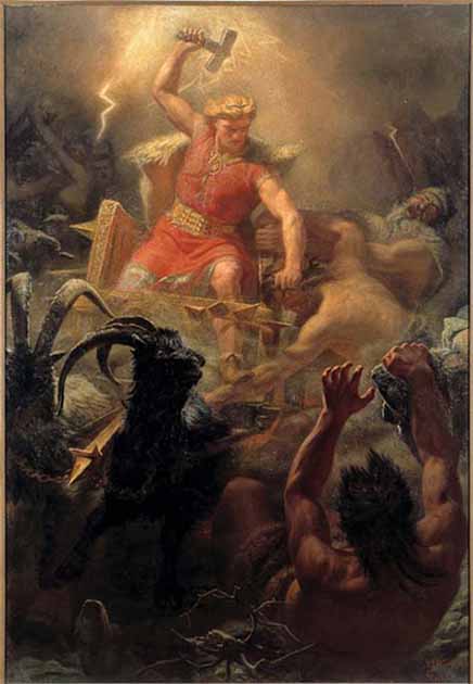 Thor's Fight with the Giants (1872) του Mårten Eskil Winge.  (Δημόσιος τομέας)